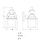 Vaxcel Bedford Aluminum 5.25-in. W 1 Light Black Motion Sensor Dusk/Dawn Outdoor Wall Lantern Clear Glass T0732 - alternate 6